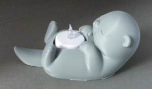 3D Prints - Otter Theelichthouder 1 - (Meerdere Kleuren Mogelijk)